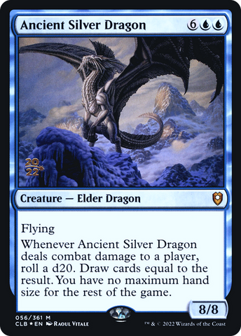 Ancient Silver Dragon [Commander Legends: Battle for Baldur's Gate Prerelease Promos] - The Mythic Store | 24h Order Processing