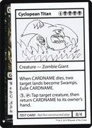 Cyclopean Titan [Mystery Booster Playtest Cards] - The Mythic Store | 24h Order Processing