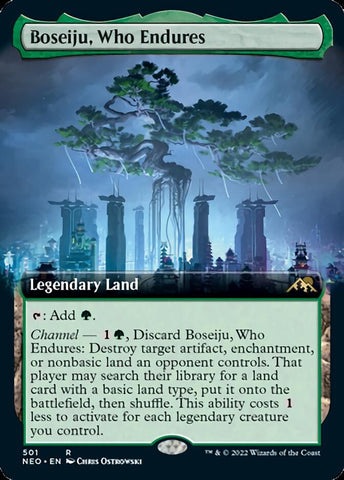 Boseiju, Who Endures (Extended Art) [Kamigawa: Neon Dynasty] - The Mythic Store | 24h Order Processing