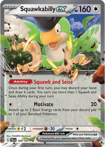 Squawkabilly ex (169/193) [Scarlet & Violet: Paldea Evolved] - The Mythic Store | 24h Order Processing
