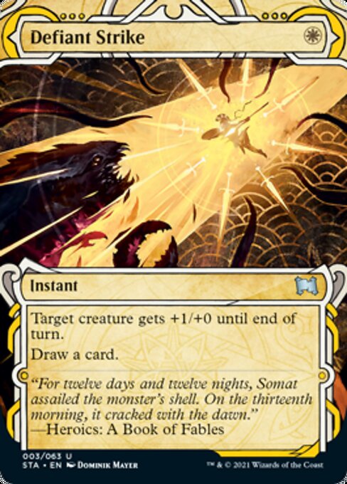 Defiant Strike (Foil Etched) [Strixhaven: Mystical Archive] - The Mythic Store | 24h Order Processing
