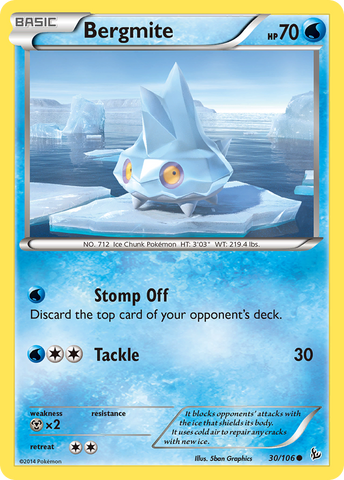 Bergmite (30/106) [XY: Flashfire] - The Mythic Store | 24h Order Processing
