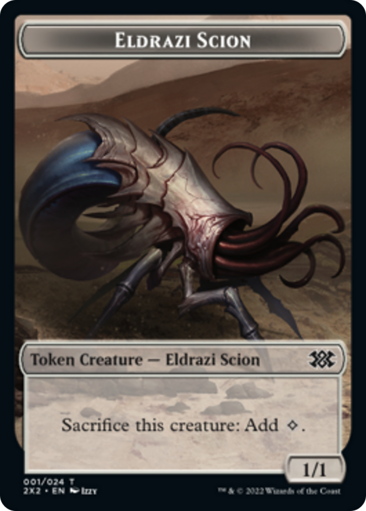 Cat Dragon // Eldrazi Scion Double-Sided Token [Double Masters 2022 Tokens] - The Mythic Store | 24h Order Processing
