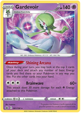 Gardevoir (061/198) (Theme Deck Exclusive) [Sword & Shield: Chilling Reign] - The Mythic Store | 24h Order Processing