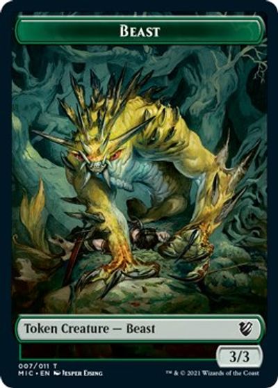Beast (007) // Spider Double-Sided Token [Innistrad: Midnight Hunt Commander Tokens] - The Mythic Store | 24h Order Processing