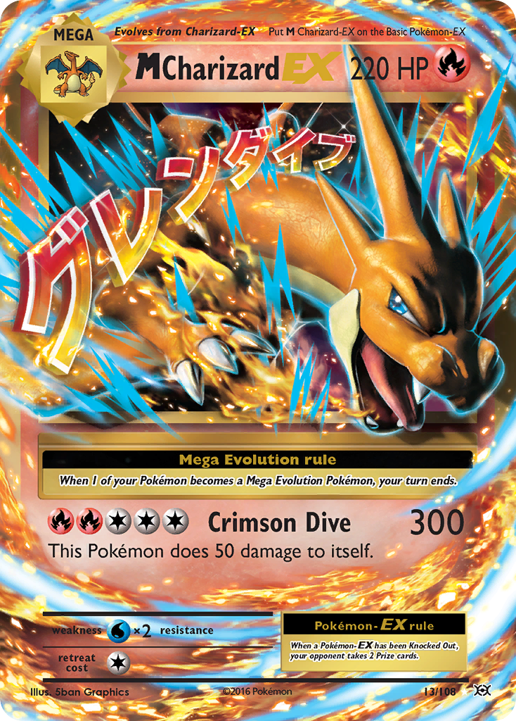 M Charizard EX (13/108) [XY: Evolutions] - The Mythic Store | 24h Order Processing