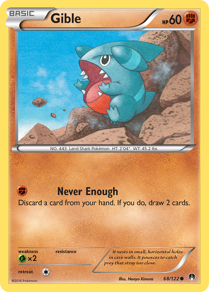 Gible (68/122) [XY: BREAKpoint] - The Mythic Store | 24h Order Processing