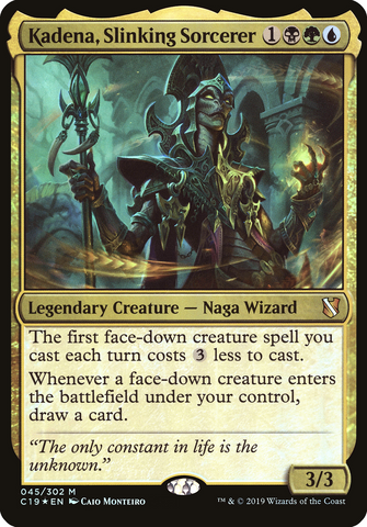Kadena, Slinking Sorcerer (Oversized) [Commander 2019 Oversized] - The Mythic Store | 24h Order Processing