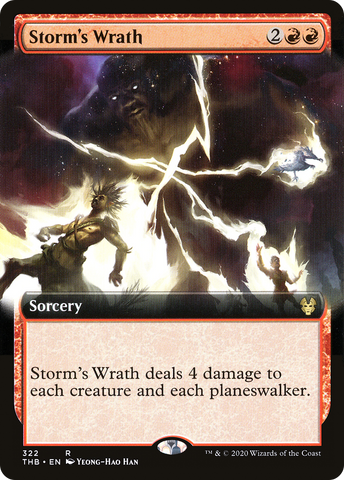 Storm's Wrath (Extended Art) [Theros Beyond Death] - The Mythic Store | 24h Order Processing