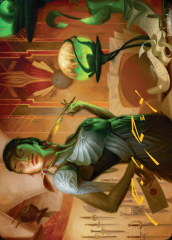 Mari, the Killing Quill Art Card (Gold-Stamped Signature) [Streets of New Capenna Art Series] - The Mythic Store | 24h Order Processing