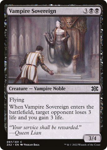 Vampire Sovereign [Double Masters 2022] - The Mythic Store | 24h Order Processing