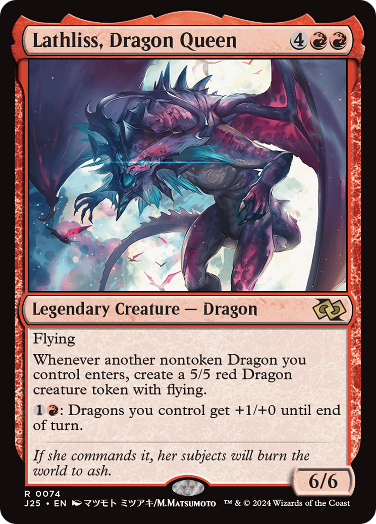 Lathliss, Dragon Queen (Anime) [Foundations Jumpstart] - The Mythic Store | 24h Order Processing