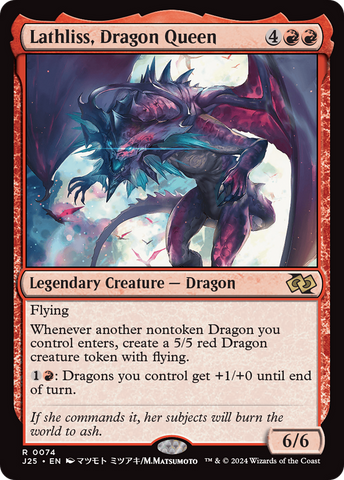 Lathliss, Dragon Queen (Anime) [Foundations Jumpstart] - The Mythic Store | 24h Order Processing
