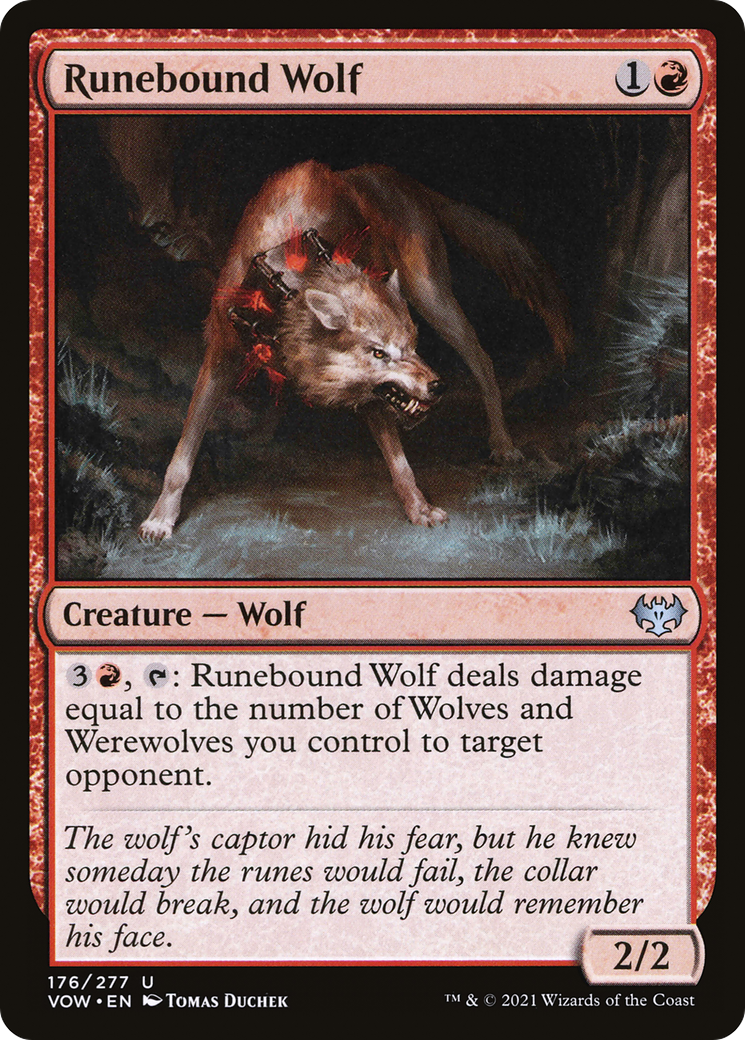 Runebound Wolf [Innistrad: Crimson Vow] - The Mythic Store | 24h Order Processing