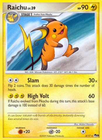 Raichu (3/17) [POP Series 9] - The Mythic Store | 24h Order Processing