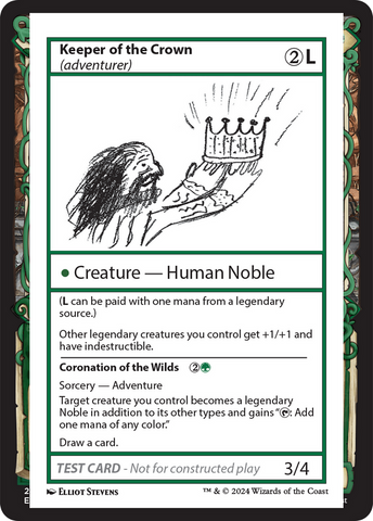 Keeper of the Crown (adventurer) [Mystery Booster 2 Playtest Cards] - The Mythic Store | 24h Order Processing