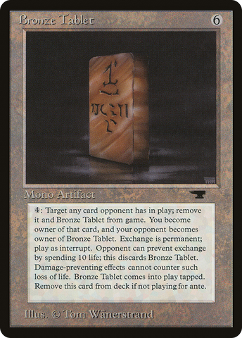 Bronze Tablet [Antiquities] - The Mythic Store | 24h Order Processing