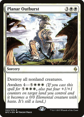 Planar Outburst [Battle for Zendikar Prerelease Promos] - The Mythic Store | 24h Order Processing