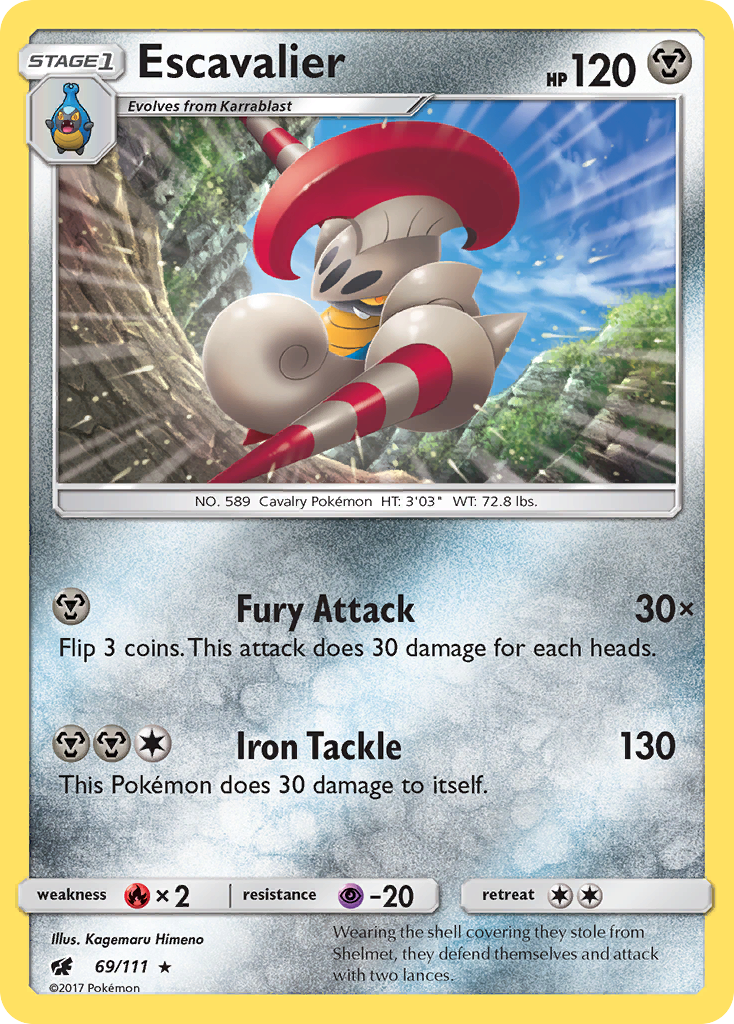 Escavalier (69/111) [Sun & Moon: Crimson Invasion] - The Mythic Store | 24h Order Processing