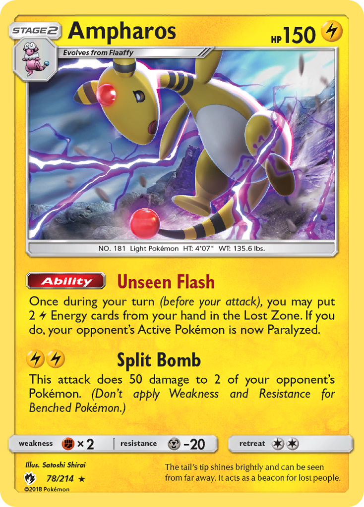 Ampharos (78/214) [Sun & Moon: Lost Thunder] - The Mythic Store | 24h Order Processing