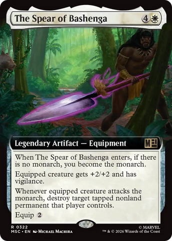 The Spear of Bashenga (Extended Art) [Marvel Super Heroes Commander] - The Mythic Store | 24h Order Processing