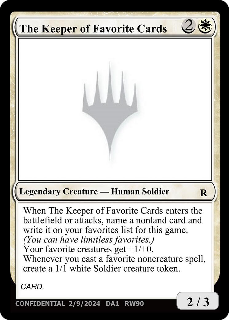The Keeper of Favorite Cards (2/9/2024) [Unknown Event] - The Mythic Store | 24h Order Processing