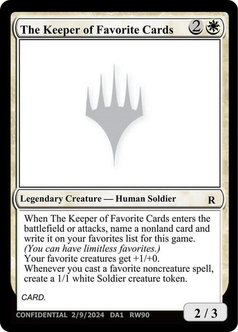 The Keeper of Favorite Cards (2/9/2024) [Unknown Event] - The Mythic Store | 24h Order Processing