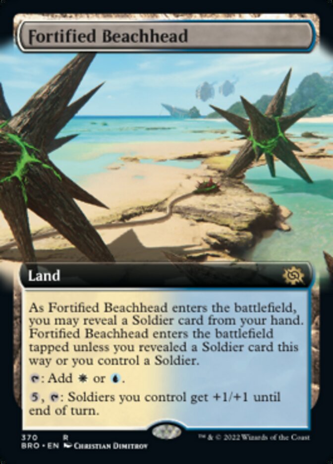 Fortified Beachhead (Extended Art) [The Brothers' War] - The Mythic Store | 24h Order Processing
