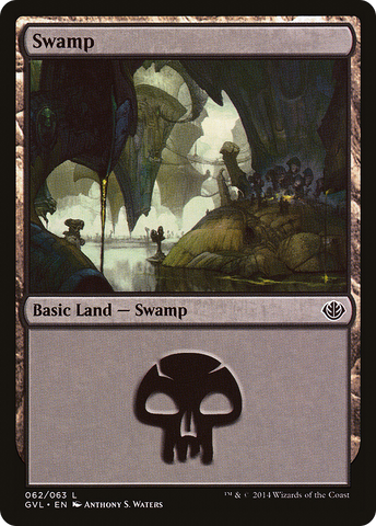 Swamp (62) (Garruk vs. Liliana) [Duel Decks Anthology] - The Mythic Store | 24h Order Processing