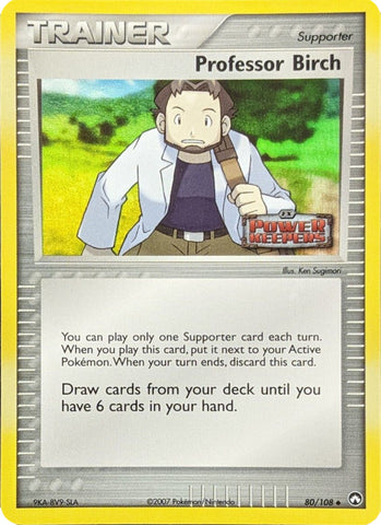 Professor Birch (80/108) (Stamped) [EX: Power Keepers] - The Mythic Store | 24h Order Processing