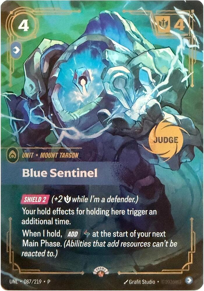 Blue Sentinel (087/219) [Riftbound Judge Promotional Cards] - The Mythic Store | 24h Order Processing