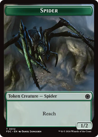 Spider // Beast Double-Sided Token [Foundations Commander Tokens] - The Mythic Store | 24h Order Processing
