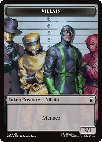 Villain // Robot Villain Double-Sided Token (009//020) [Marvel Super Heroes Tokens] - The Mythic Store | 24h Order Processing