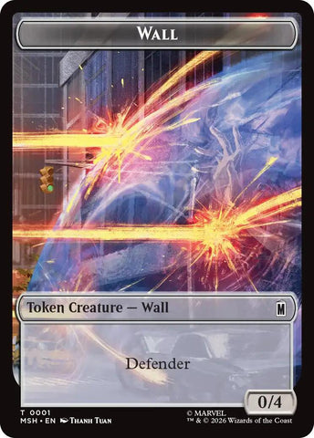 Wall // Alien Double-Sided Token [Marvel Super Heroes Tokens] - The Mythic Store | 24h Order Processing