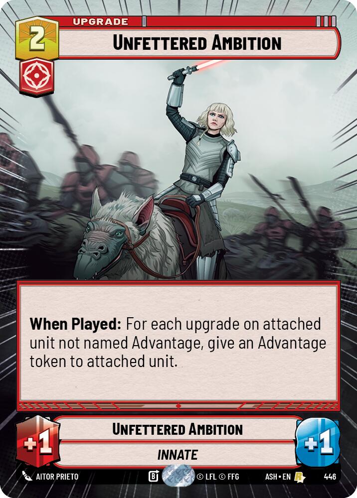Unfettered Ambition (446) (Hyperspace) (446) [Ashes of the Empire] - The Mythic Store | 24h Order Processing