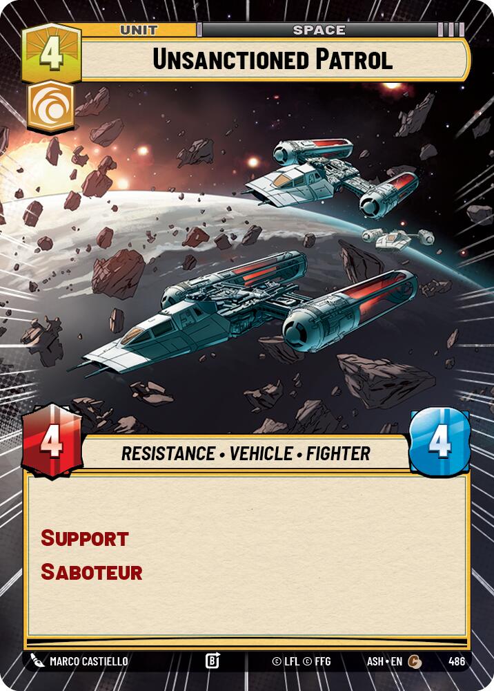 Unsanctioned Patrol (486) (Hyperspace) (486) [Ashes of the Empire] - The Mythic Store | 24h Order Processing