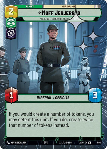 Moff Jerjerrod - We Shall Redouble Our Efforts (596) (Hyperspace Foil) (596) [Ashes of the Empire] - The Mythic Store | 24h Order Processing