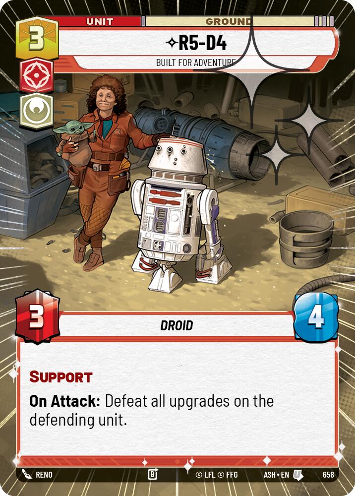 R5-D4 - Built for Adventure (658) (Hyperspace Foil) (658) [Ashes of the Empire] - The Mythic Store | 24h Order Processing