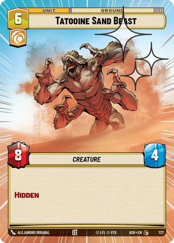 Tatooine Sand Beast (727) (Hyperspace Foil) (727) [Ashes of the Empire] - The Mythic Store | 24h Order Processing