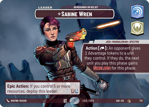 Sabine Wren - Bargaining on Belief (772) (Showcase) (772) [Ashes of the Empire] - The Mythic Store | 24h Order Processing