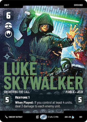 Luke Skywalker - Answering the Call (801) (Prestige) (801) [Ashes of the Empire] - The Mythic Store | 24h Order Processing