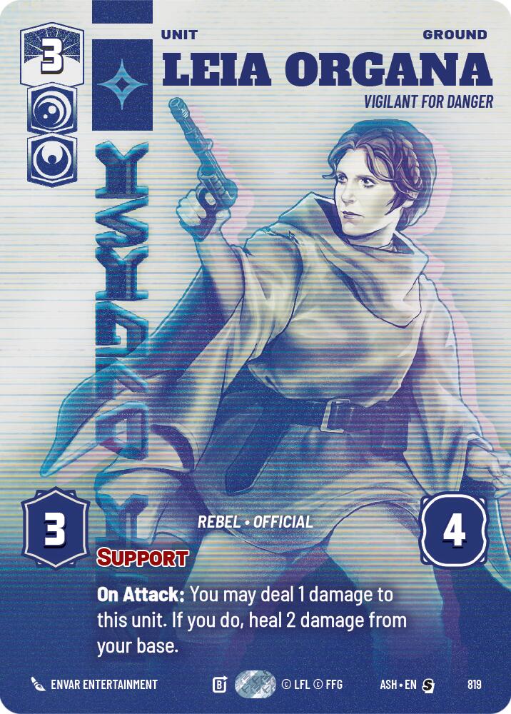 Leia Organa - Vigilant for Danger (819) (Prestige) (819) [Ashes of the Empire] - The Mythic Store | 24h Order Processing