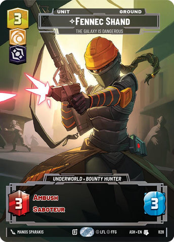 Fennec Shand - The Galaxy Is Dangerous (828) (Prestige) (828) [Ashes of the Empire] - The Mythic Store | 24h Order Processing