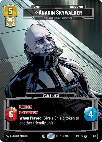 Anakin Skywalker - You Were Right About Me (831) (Prestige) (831) [Ashes of the Empire] - The Mythic Store | 24h Order Processing