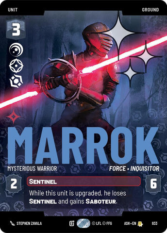 Marrok - Mysterious Warrior (833) (Prestige Foil) (833) [Ashes of the Empire] - The Mythic Store | 24h Order Processing