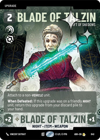 Blade of Talzin - A Gift of Shadows (840) (Prestige Foil) (840) [Ashes of the Empire] - The Mythic Store | 24h Order Processing