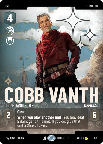 Cobb Vanth - Let Me Handle This (841) (Prestige Foil) (841) [Ashes of the Empire] - The Mythic Store | 24h Order Processing