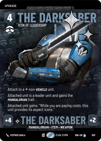 The Darksaber - Icon of Leadership (850) (Prestige Foil) (850) [Ashes of the Empire] - The Mythic Store | 24h Order Processing