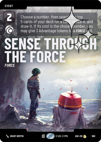 Sense Through the Force (860) (Prestige Foil) (860) [Ashes of the Empire] - The Mythic Store | 24h Order Processing