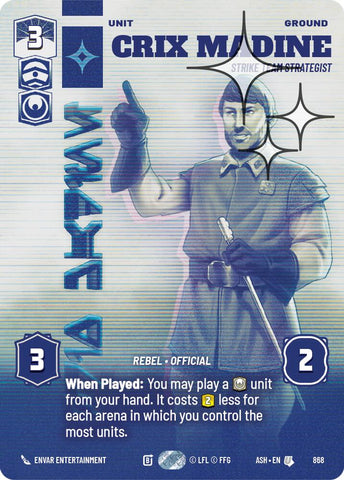 Crix Madine - Strike Team Strategist (868) (Prestige Foil) (868) [Ashes of the Empire] - The Mythic Store | 24h Order Processing
